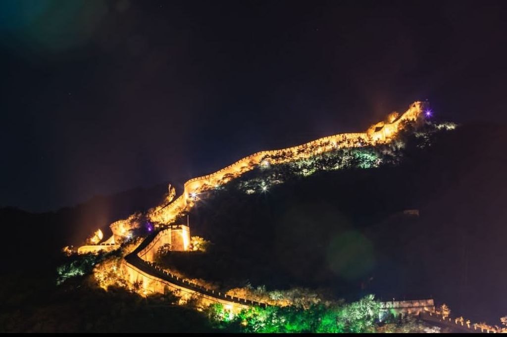 Night tour of the Great Wall of China